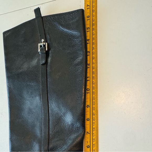 Nice COACH High End Mulan Extended Calf Black Leather Women’s 7B Boots MINTY - Picture 10 of 10